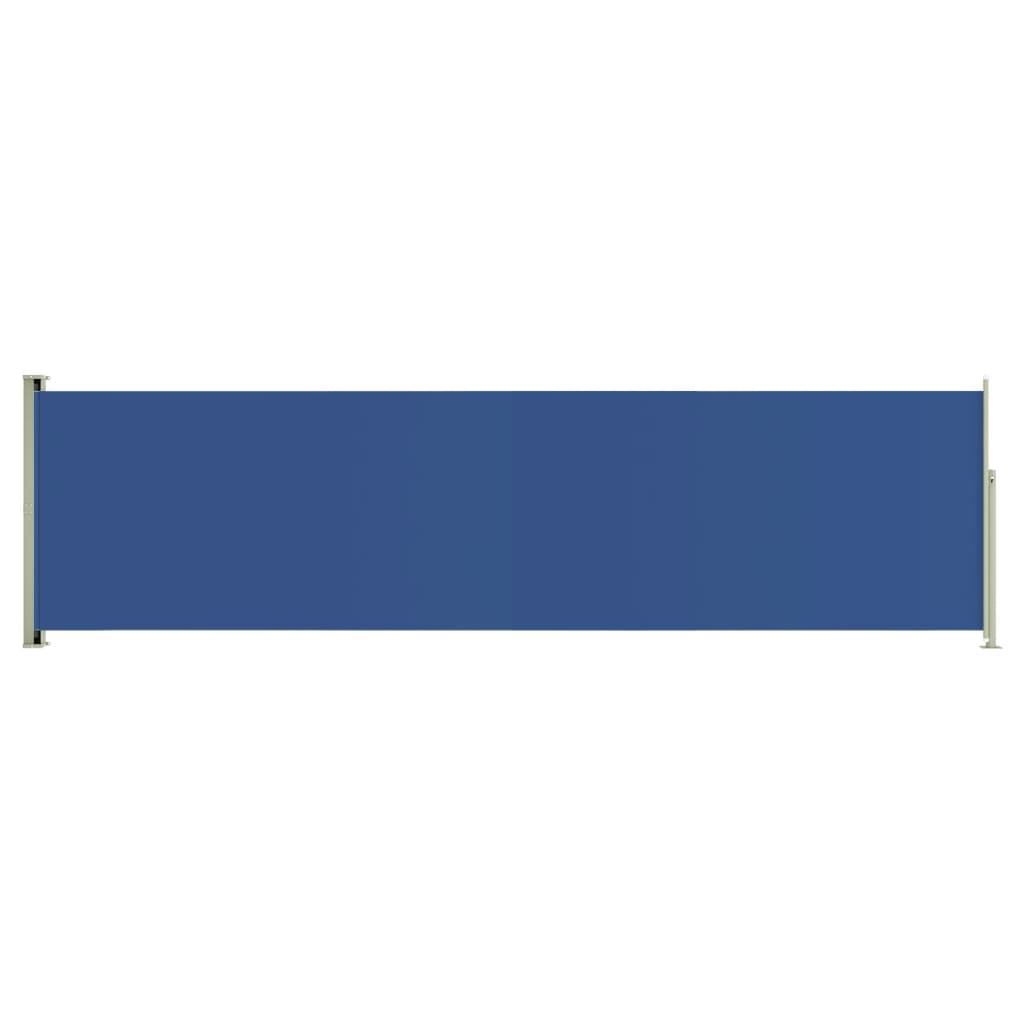Seitenmarkise Ausziehbar 140x500 cm Blau
