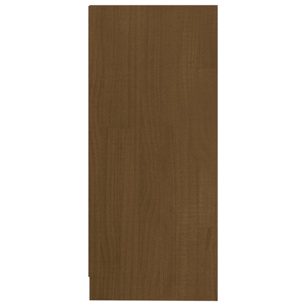 Beistellschrank Honigbraun 35,5x33,5x76 cm Massivholz Kiefer