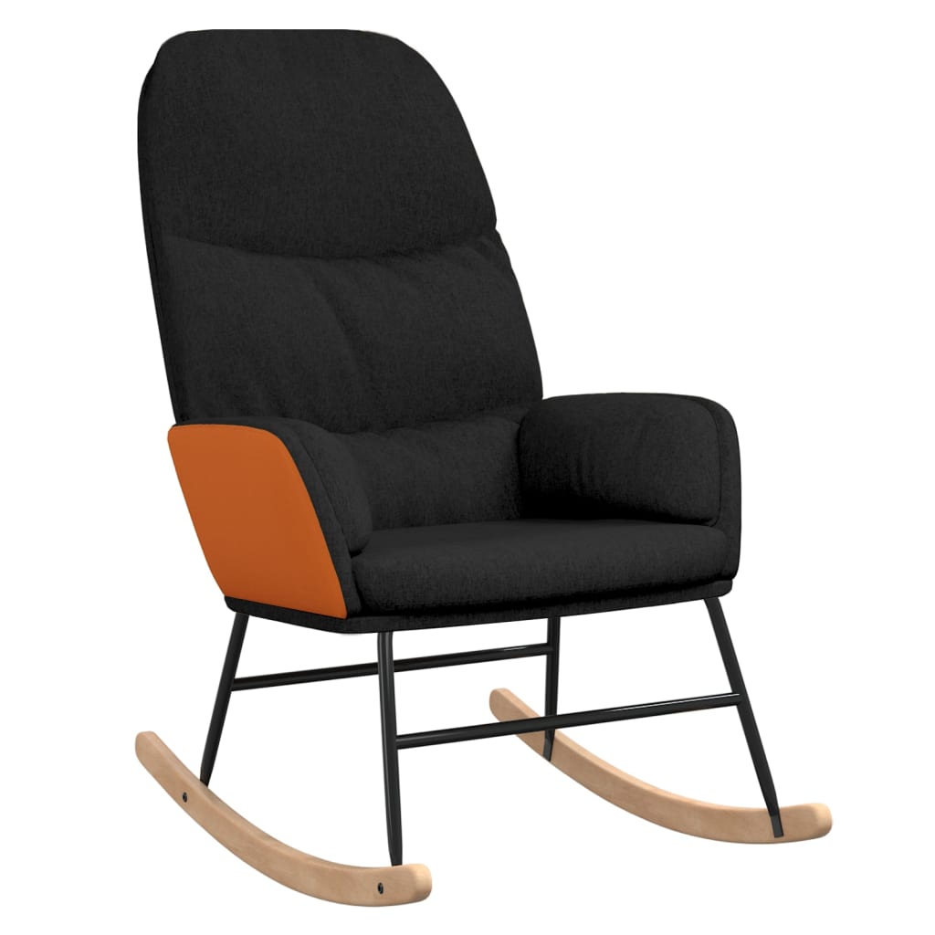 Rocking chair black fabric