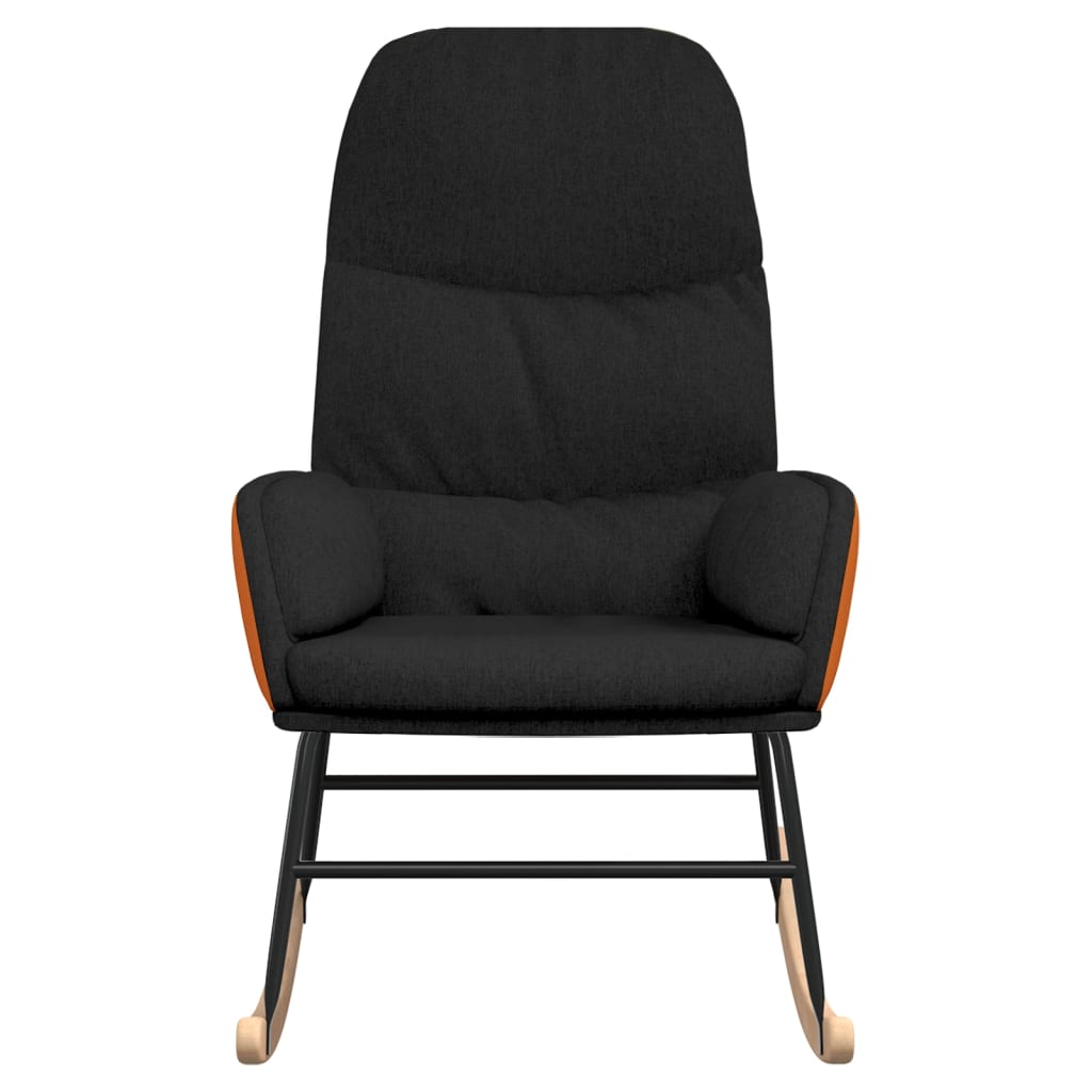 Rocking chair black fabric
