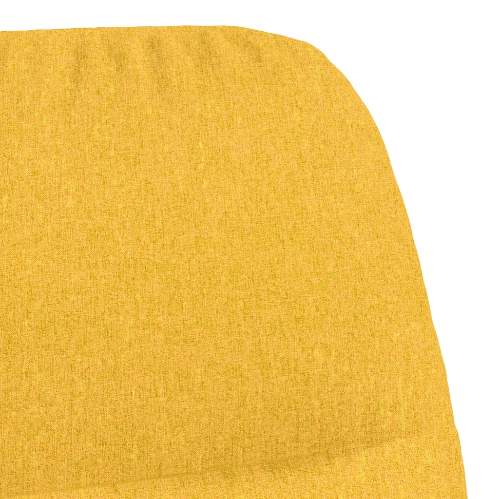 Rocking chair mustard yellow fabric