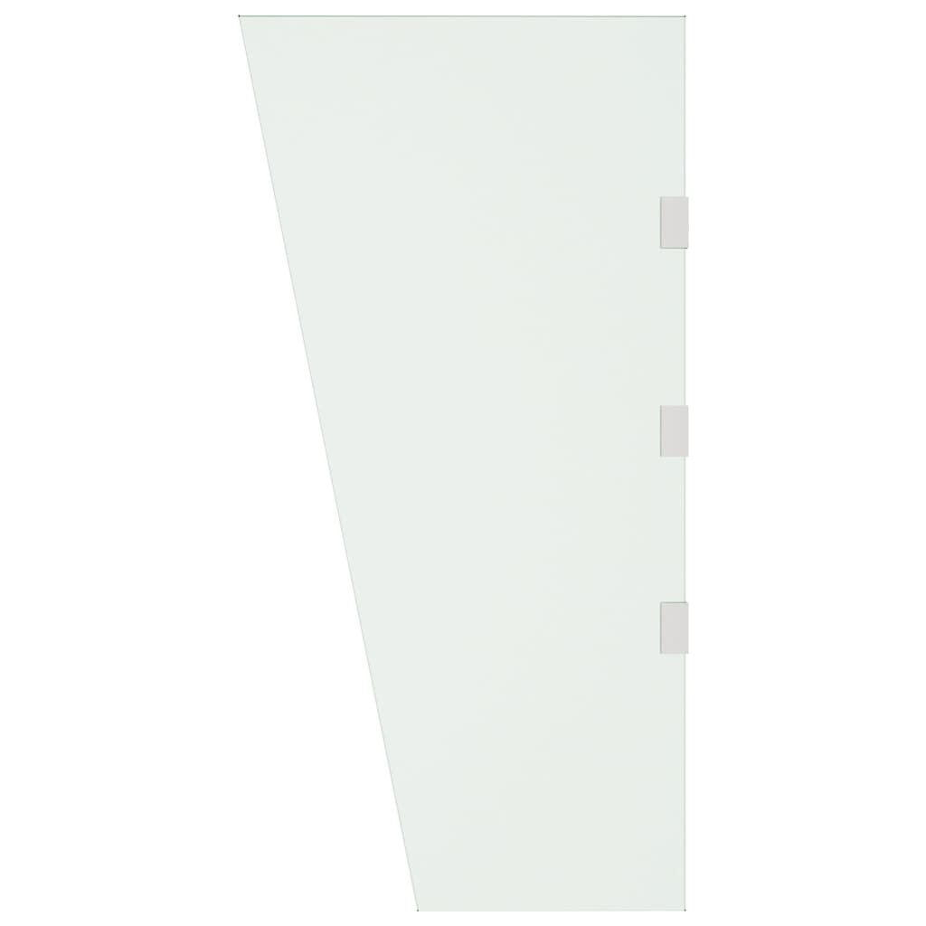 Seitenwand für Vordach Transparent 50x100 cm Hartglas