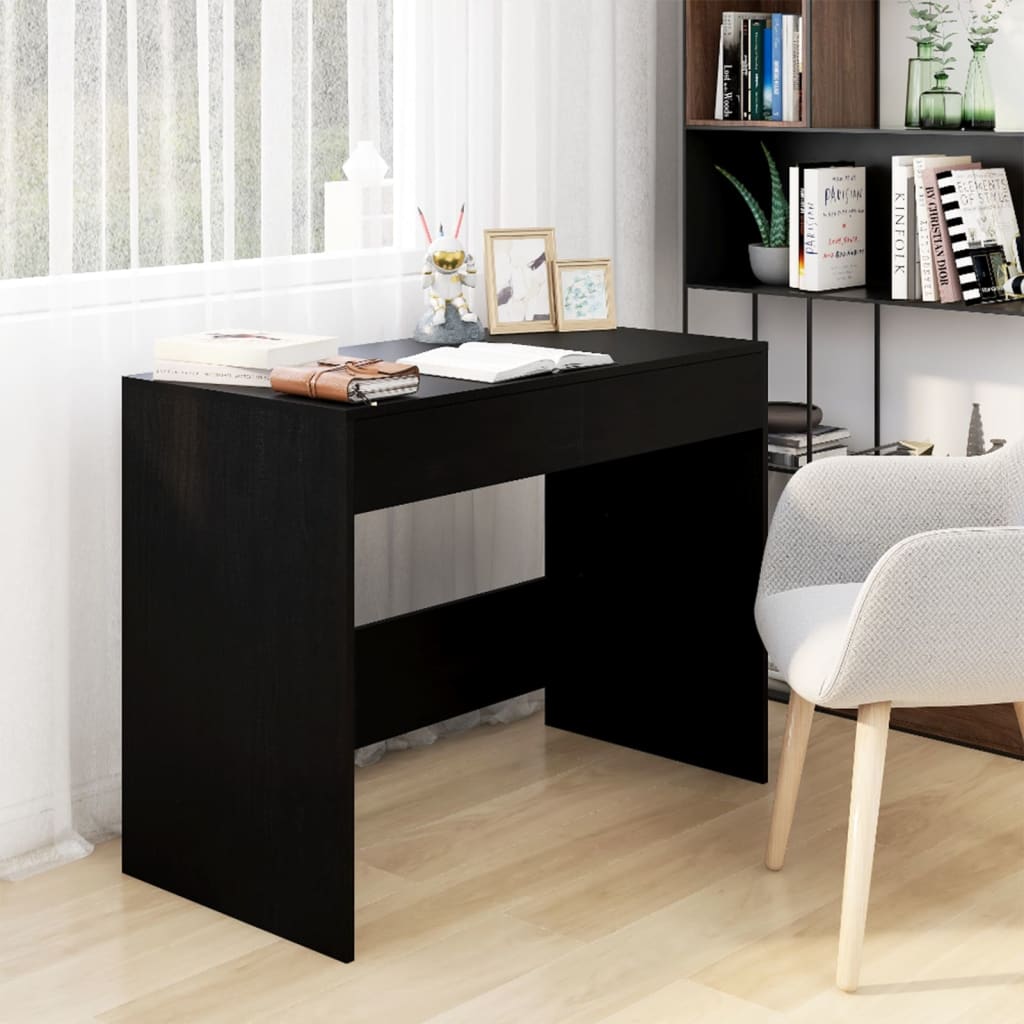 Schreibtisch Schwarz 101x50x76,5 cm Holzwerkstoff