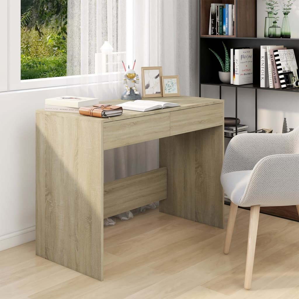 Schreibtisch Sonoma-Eiche 101x50x76,5 cm Holzwerkstoff