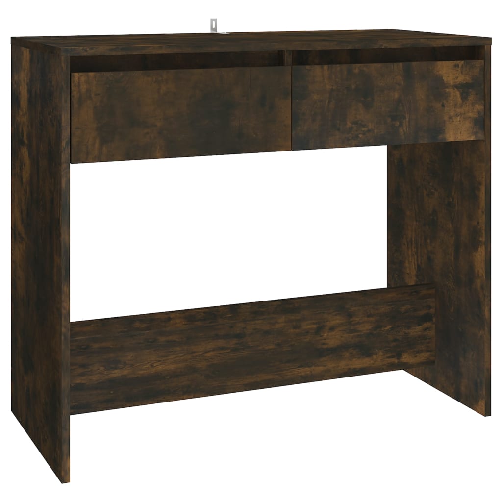 Console table smoked oak 89x41x76.5 cm wood material