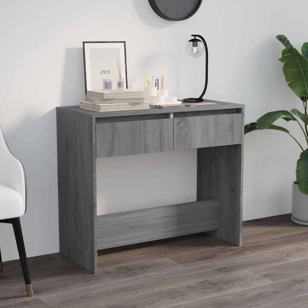 Console table gray Sonoma 89x41x76.5 cm made of wood