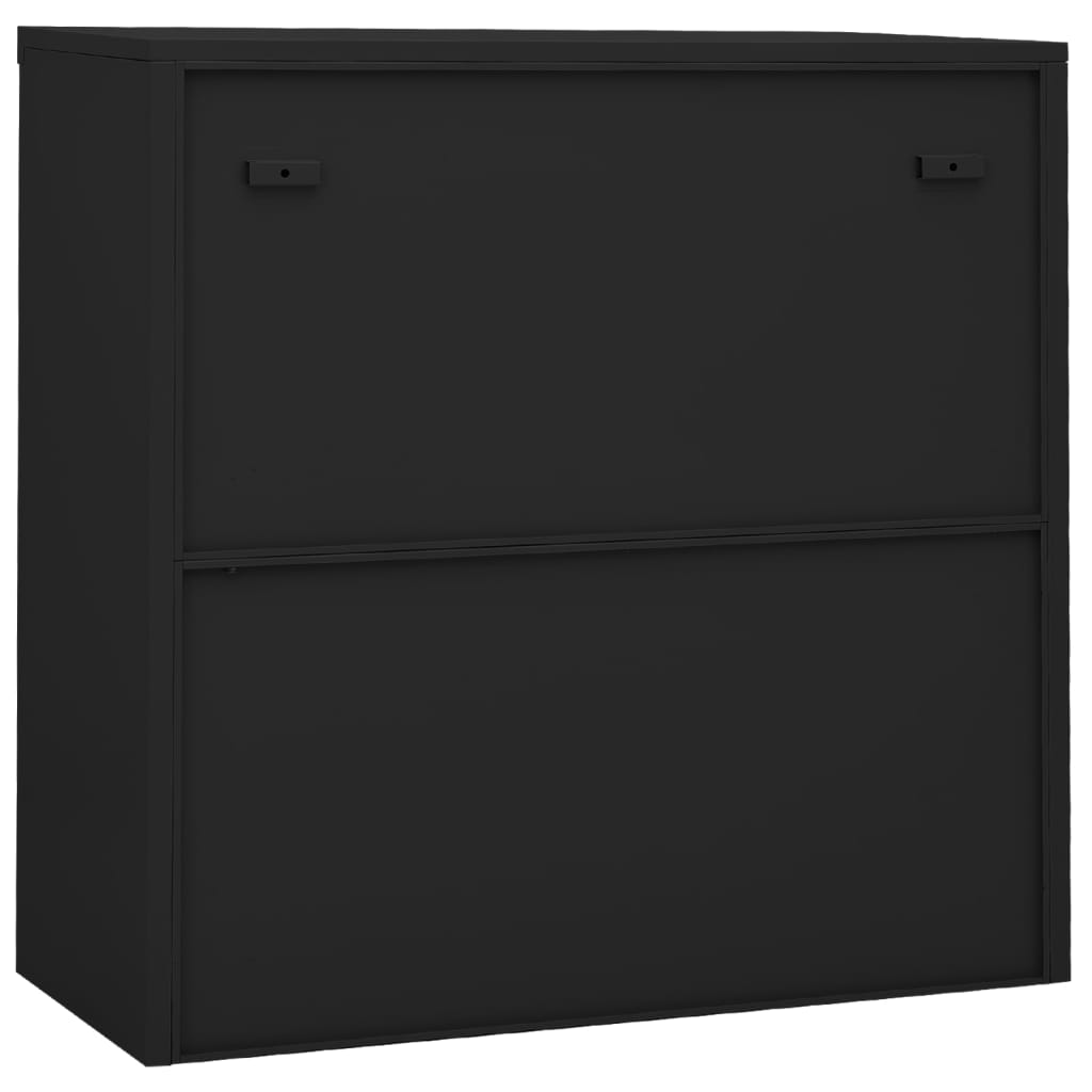 Cabinet with sliding doors &amp; plant box anthracite steel