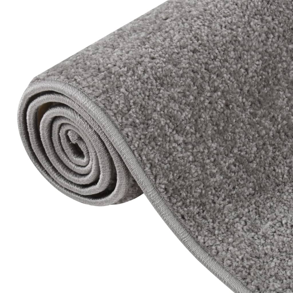 Short pile carpet 240x340 cm gray
