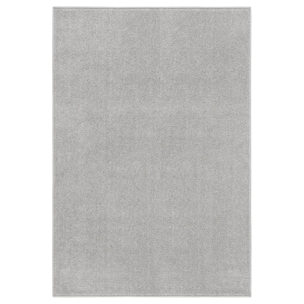 Short pile carpet 160x230 cm light gray