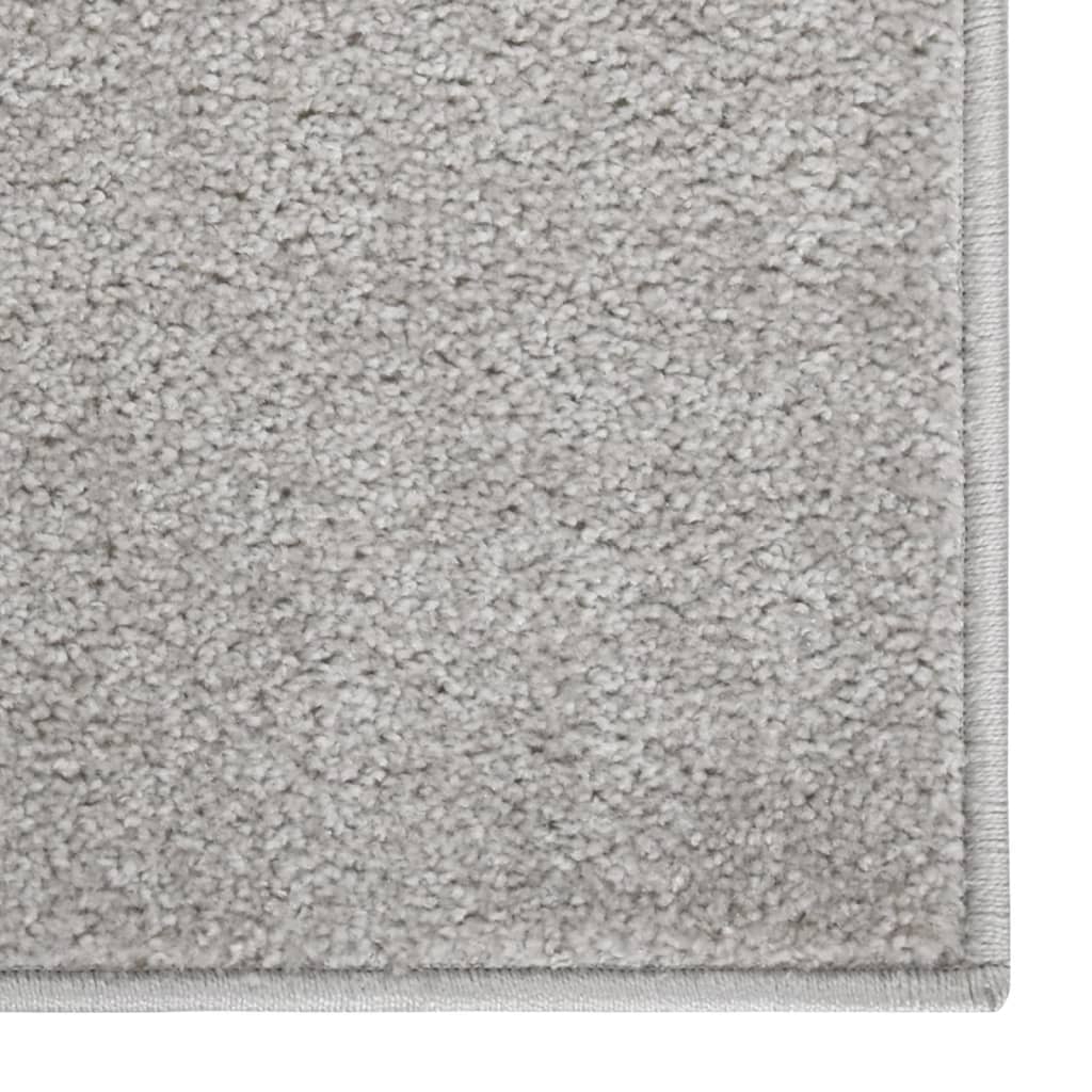 Short pile carpet 160x230 cm light gray
