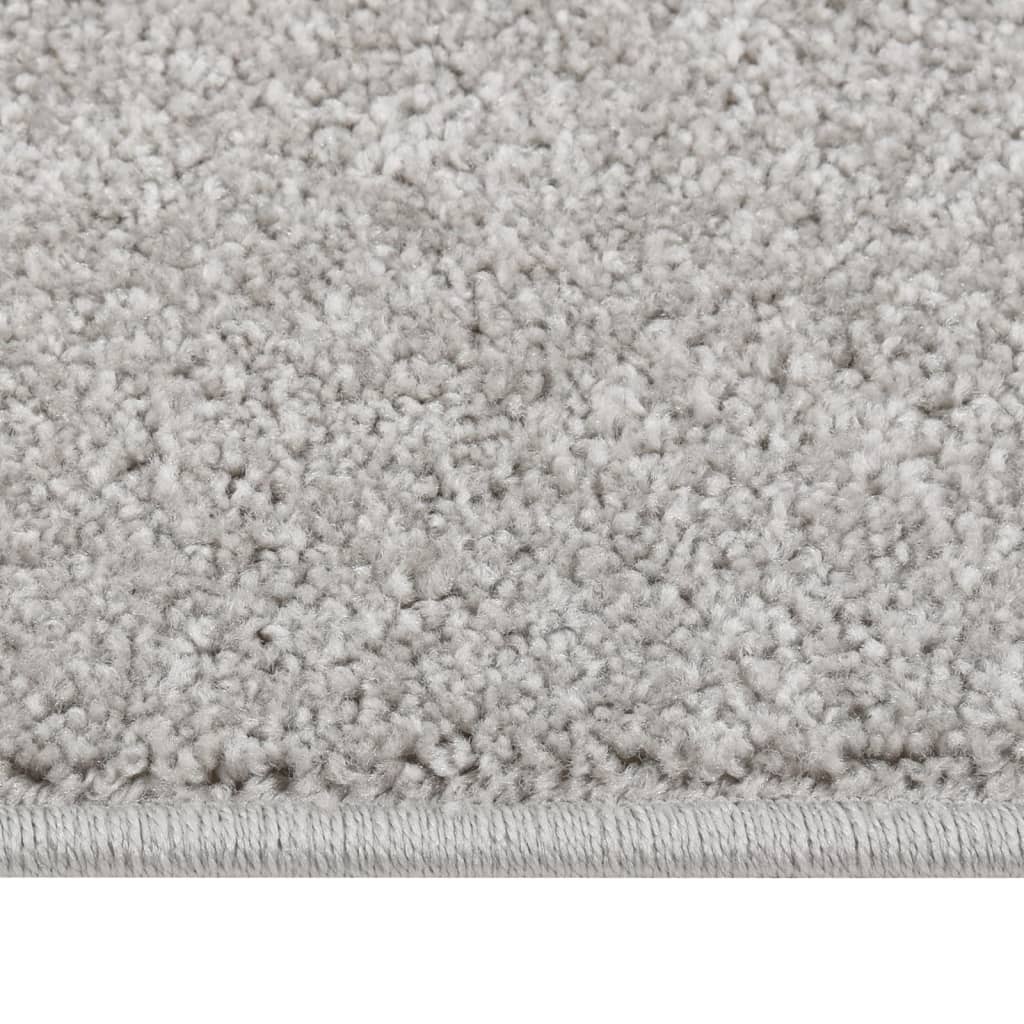 Short pile carpet 200x290 cm light gray