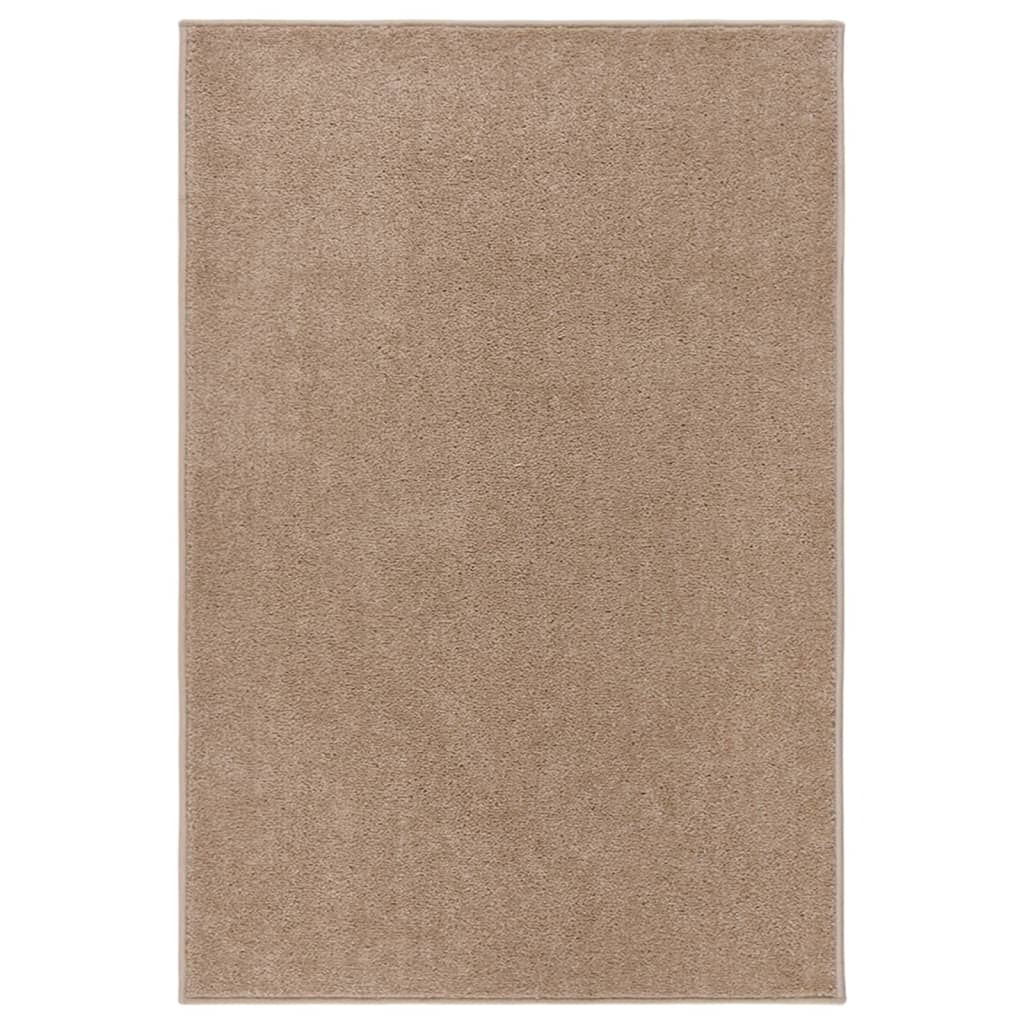 Short pile carpet 160x230 cm brown