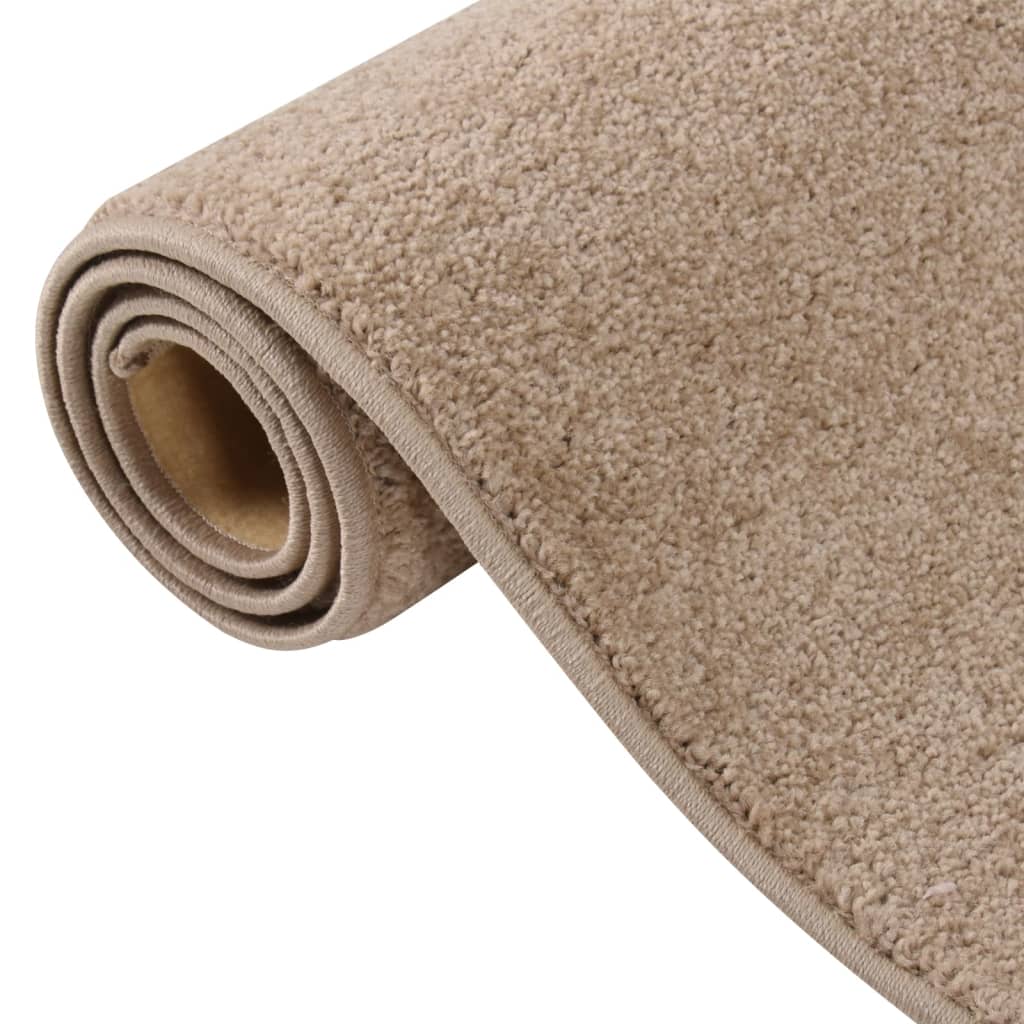 Short pile carpet 200x290 cm brown