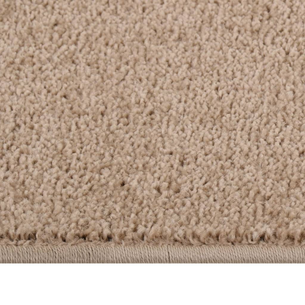 Short pile carpet 200x290 cm brown
