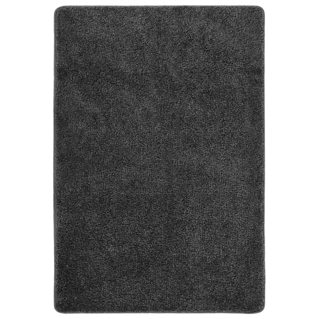 Shaggy rug dark gray 160x230 cm non-slip