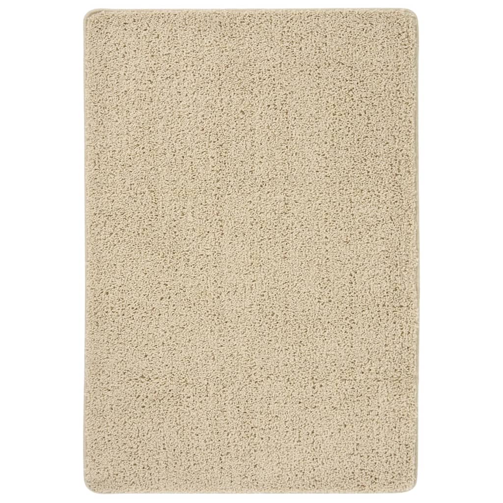 Shaggy rug cream 120x170 cm non-slip