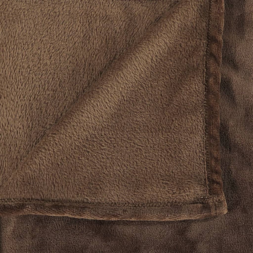 Decke Kakaobraun 130x170 cm Polyester
