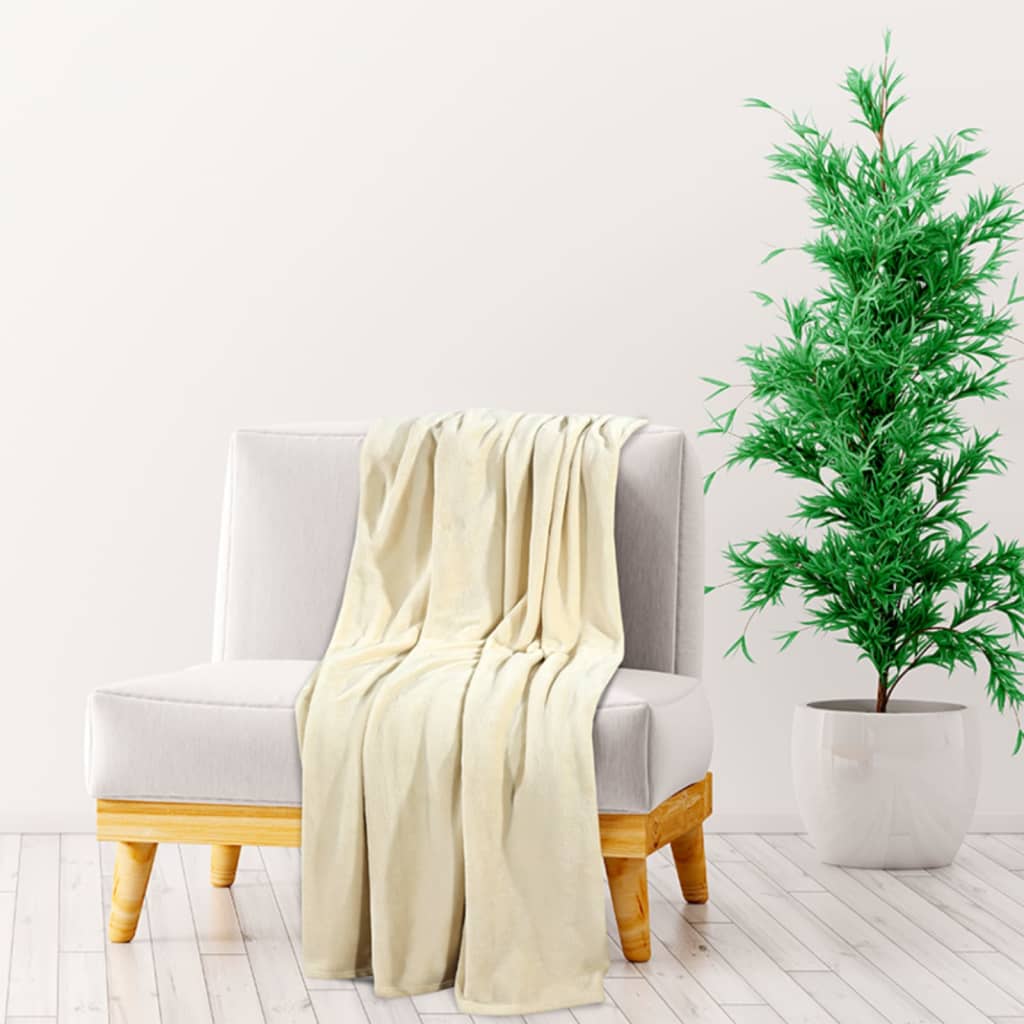 Blanket cream 130x170 cm polyester