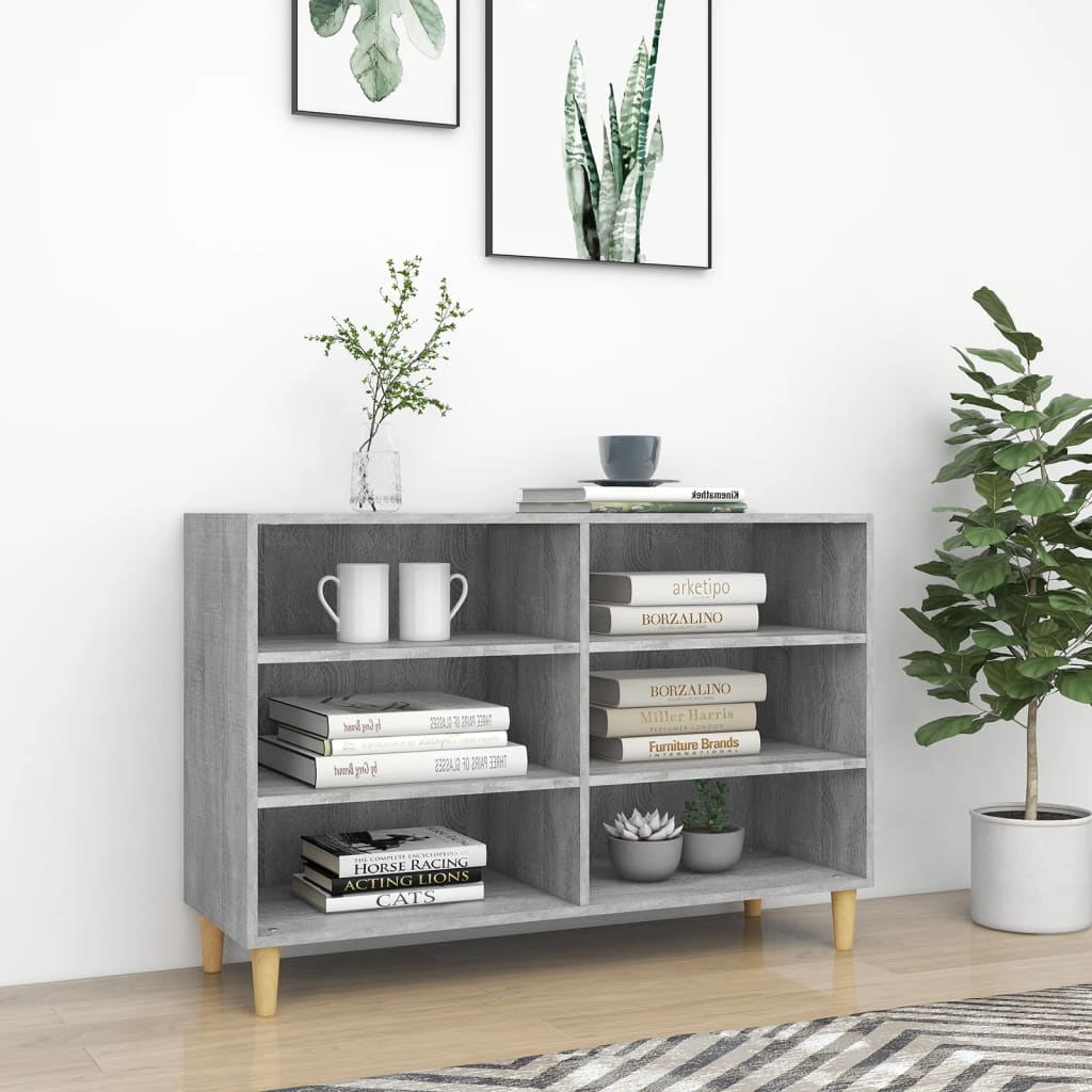 Sideboard Gray Sonoma 103.5x35x70 cm made of wood