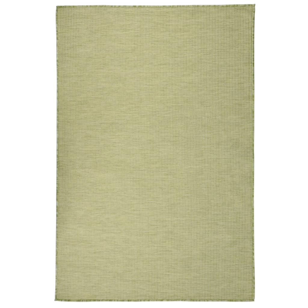 Outdoor carpet flat weave 120x170 cm green