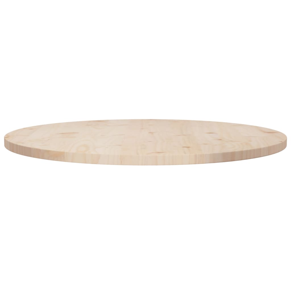 Table top Ø80x2.5 cm solid pine wood