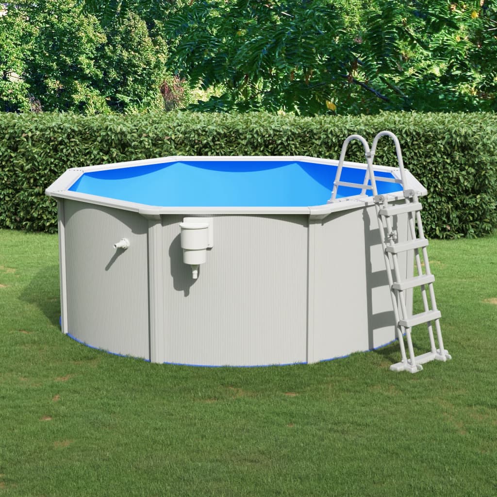 Pool with safety ladder 610x360x120 cm