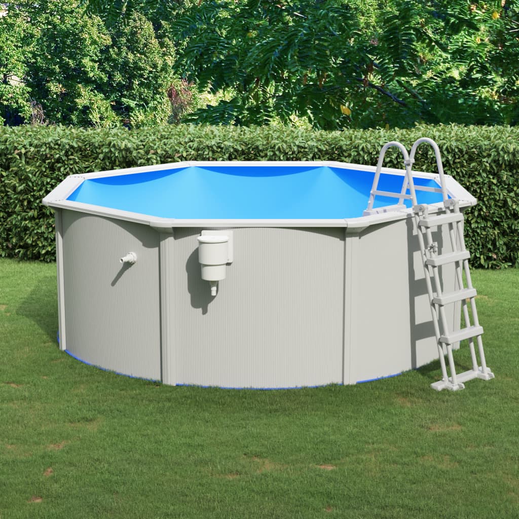 Pool with safety ladder 360x120 cm