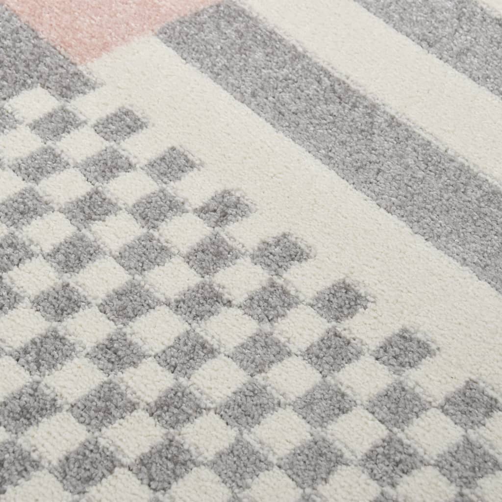Children's carpet 160x230 cm star pattern pink