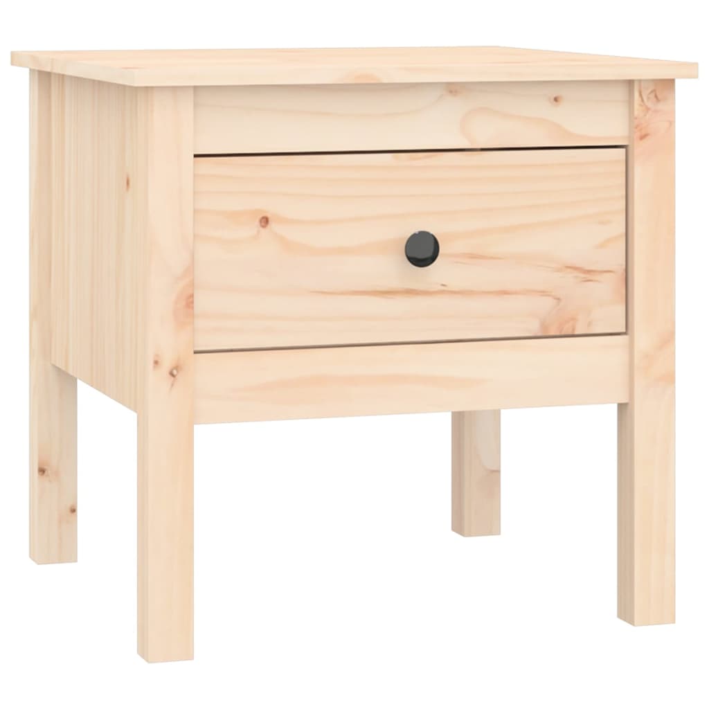 Side table 50x50x49 cm solid pine wood