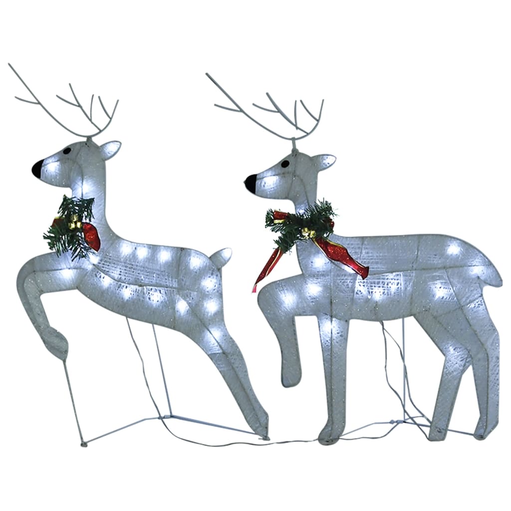 LED reindeer 2 pcs. White 40 LEDs