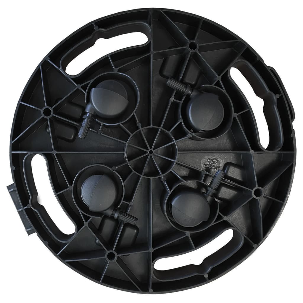 Plant roller 30 cm diameter black 170 kg