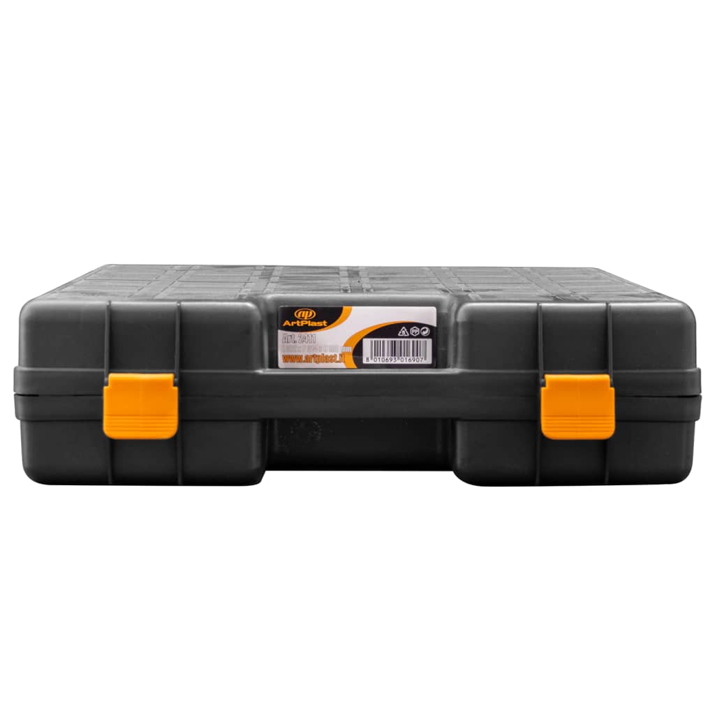Universal tool case with foam rubber 2 pieces. Polypropylene