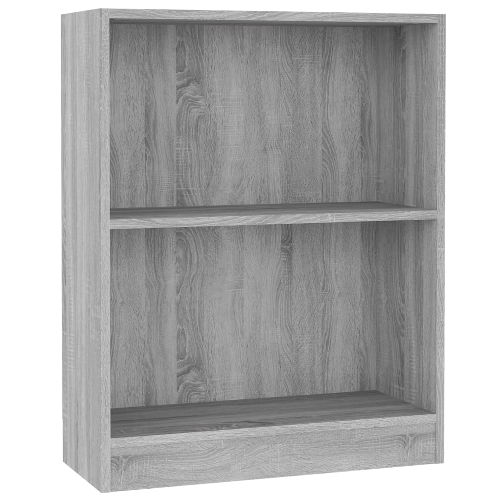 Bookcase Gray Sonoma 60x24x74.5 cm Wood-based material