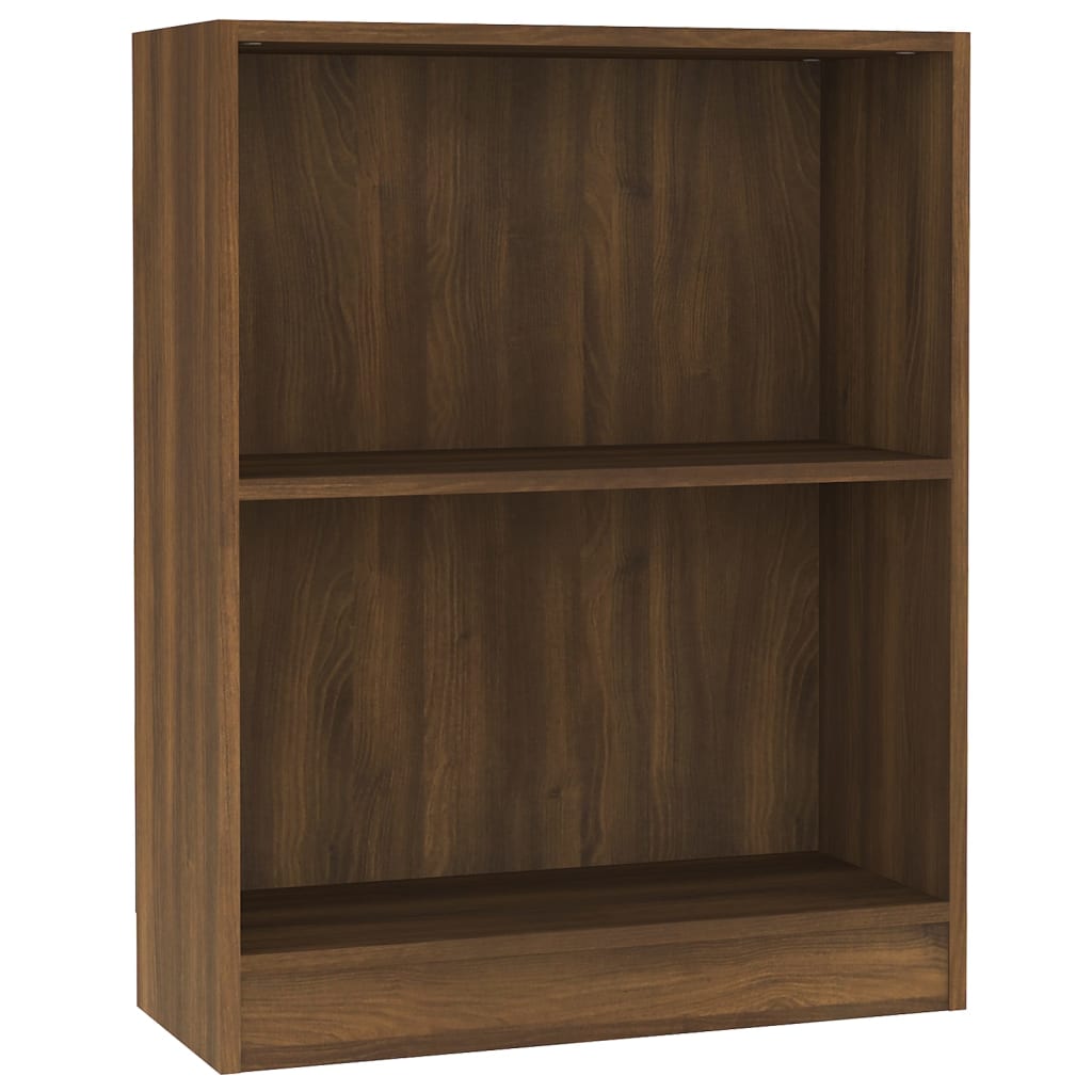 Bookcase brown oak look 60x24x74.5 cm wood material