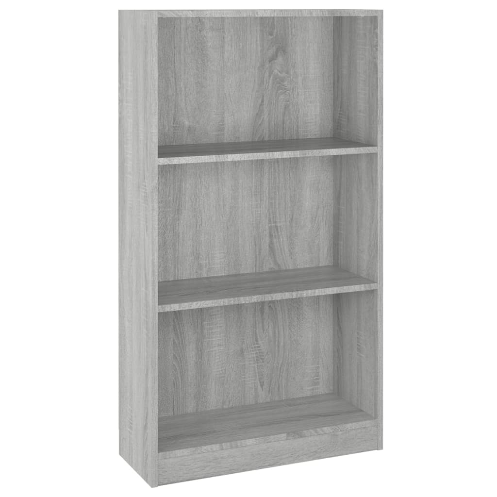 Bookcase Gray Sonoma 60x24x109 cm Wood-based material