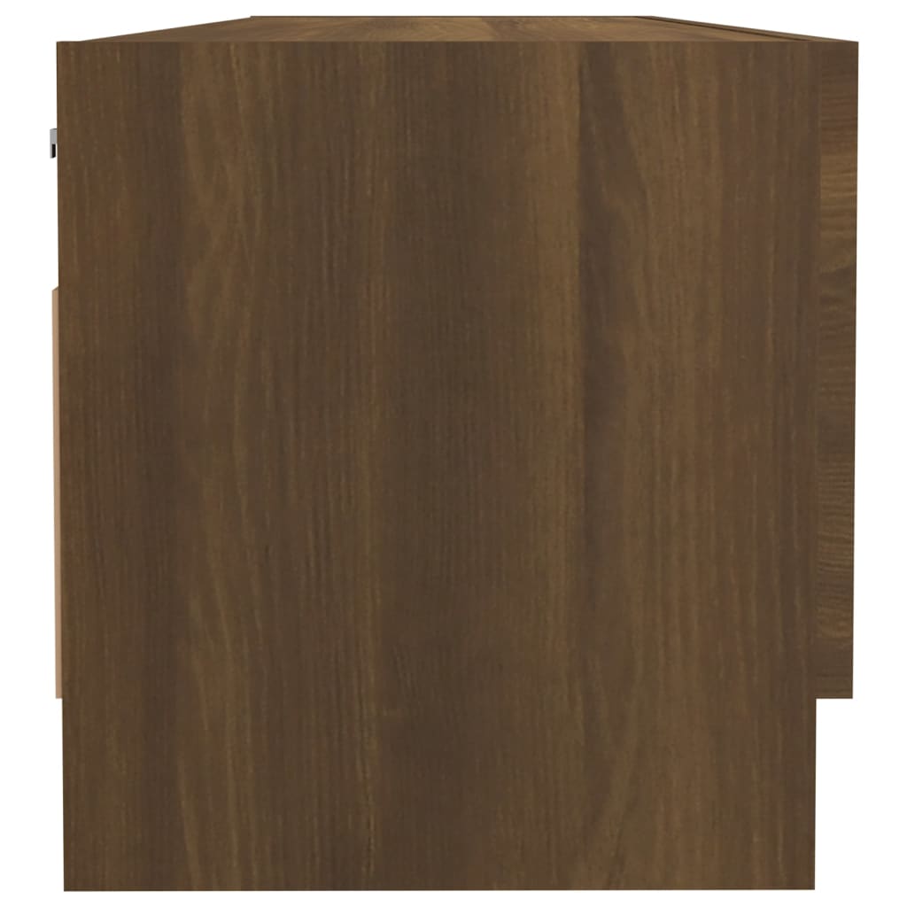 Wardrobe brown oak look 100x32.5x35 cm wood material