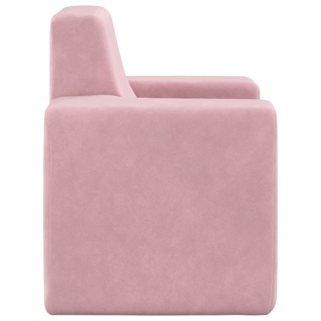 Children's sofa pink soft plush