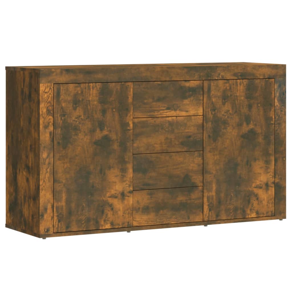 Sideboard smoked oak 120x36x69 cm made of wood