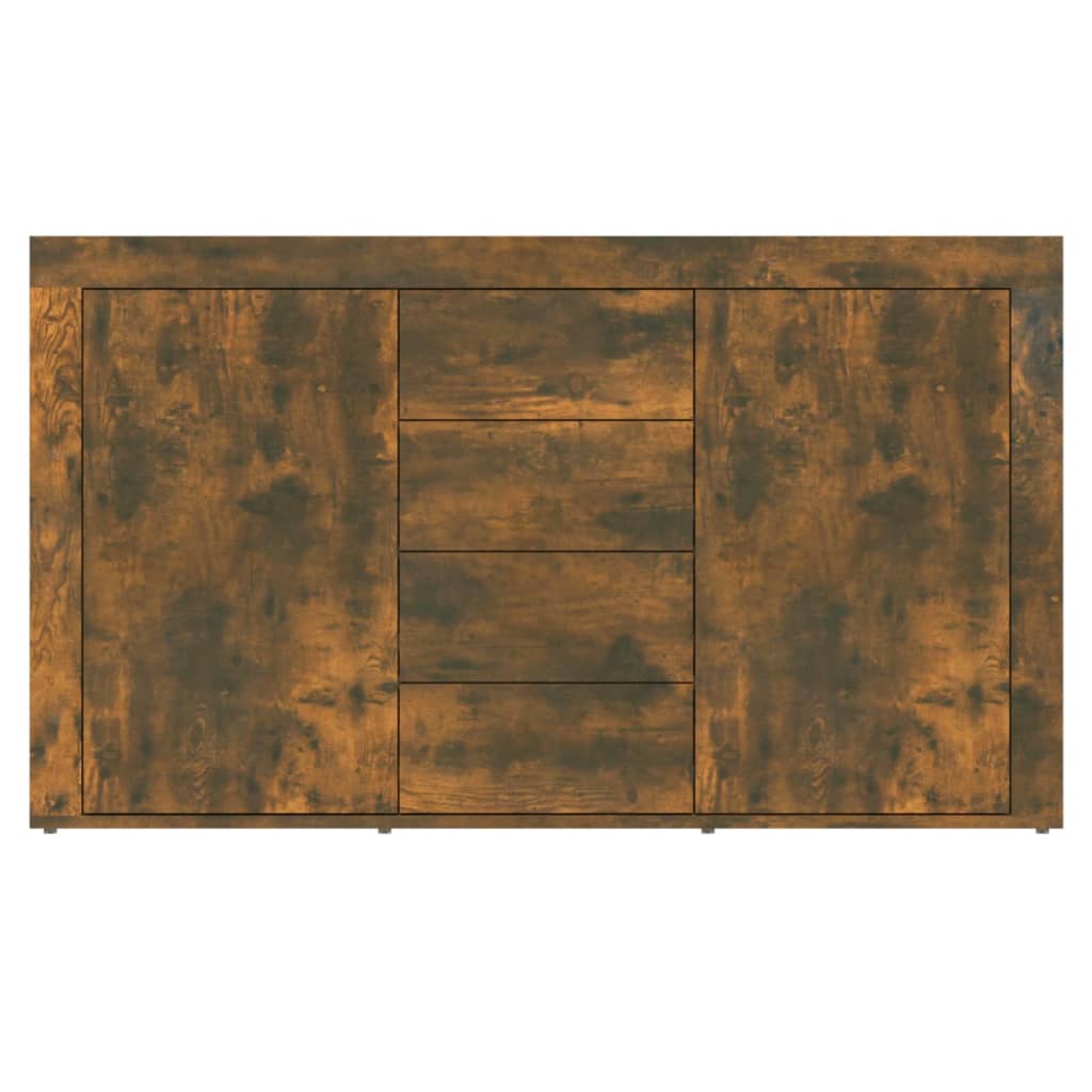 Sideboard smoked oak 120x36x69 cm made of wood
