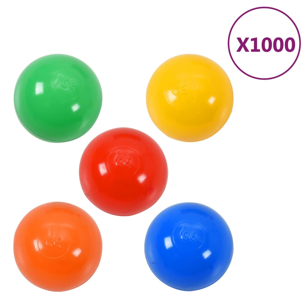 Play balls for baby ball pit 1000 pieces. Multicolored