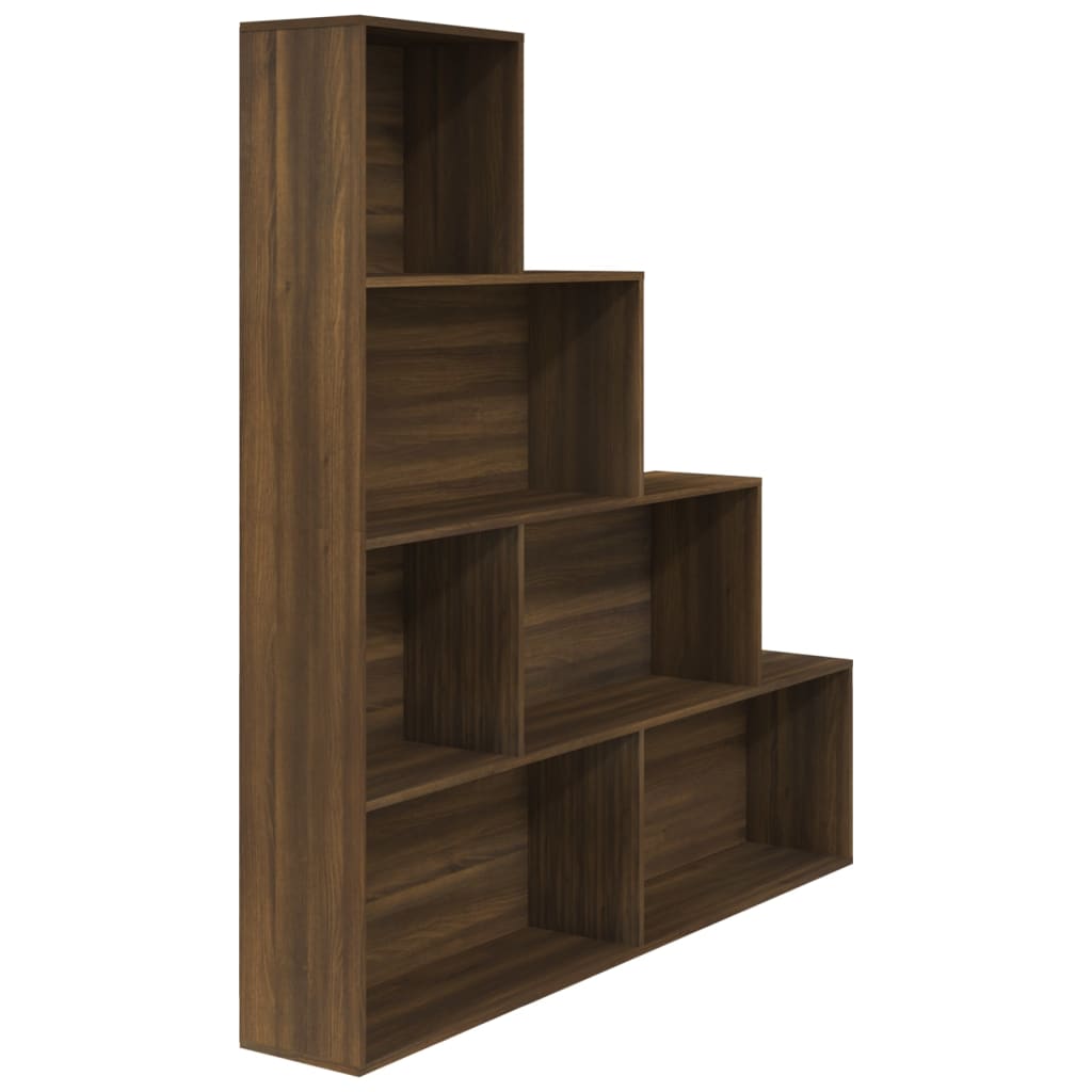 Bookcase brown oak look 155x24x160 cm