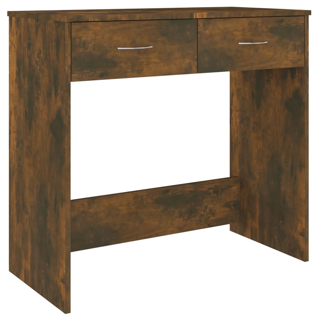 Desk smoked oak 80x40x75 cm wood material