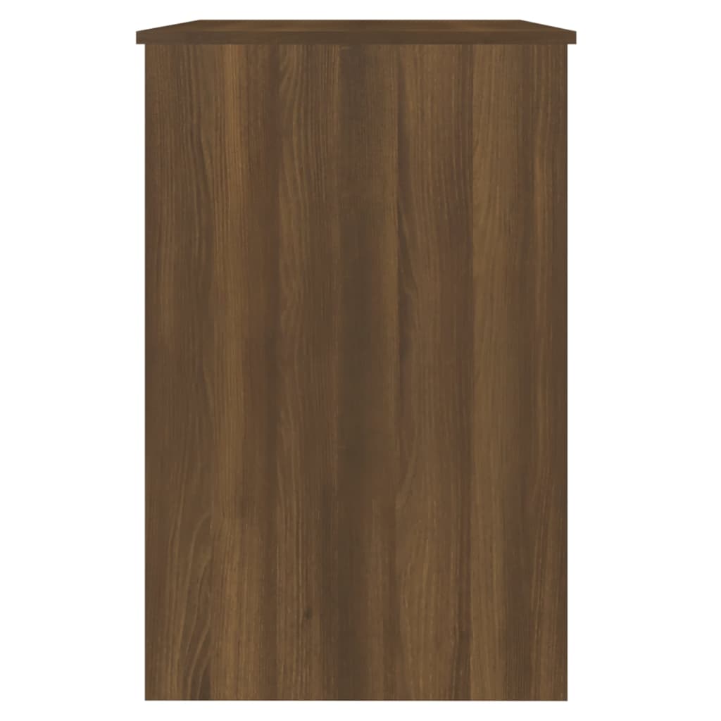 Desk brown oak look 100x50x76 cm wood material