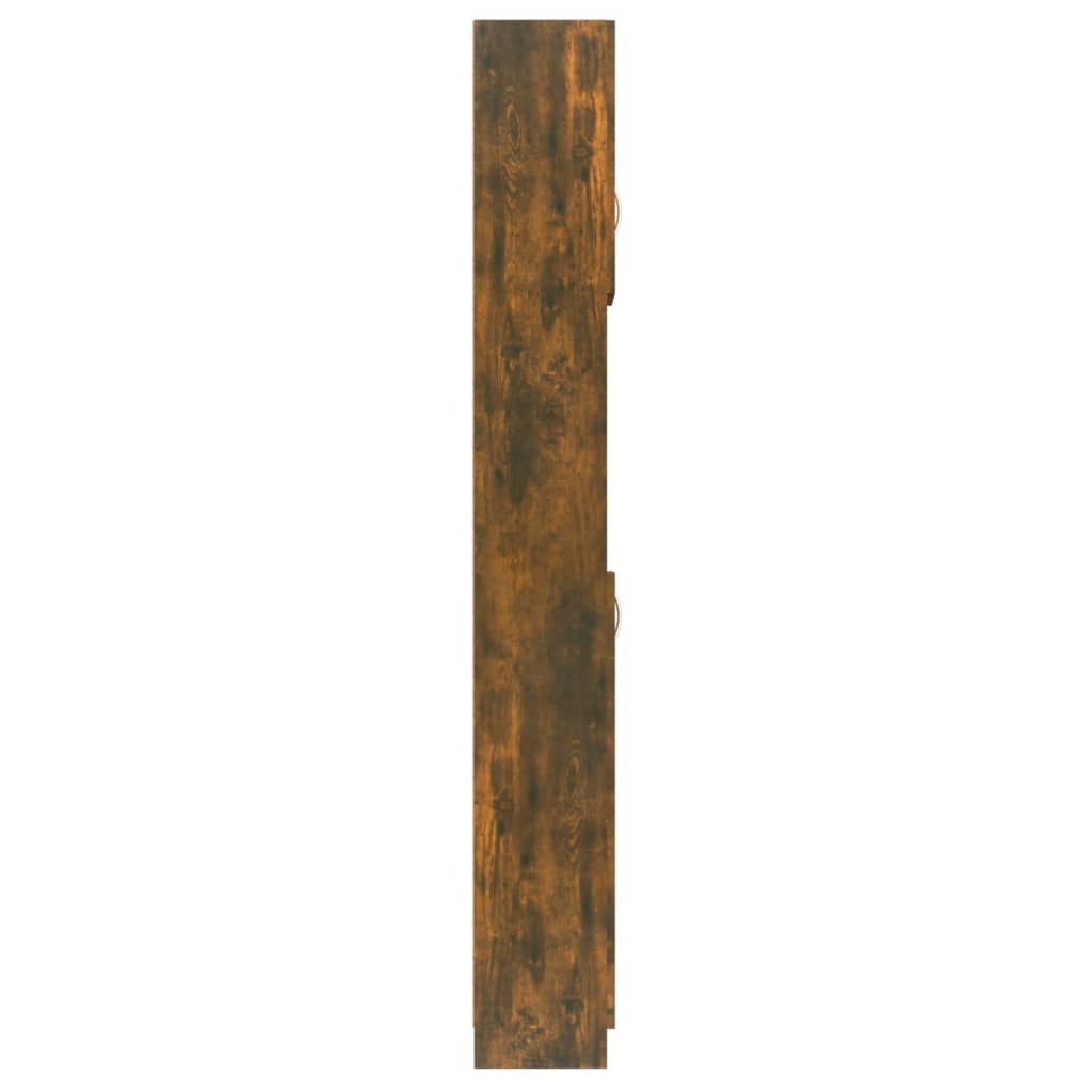 Badezimmerschrank Räuchereiche 32x25,5x190 cm Holzwerkstoff
