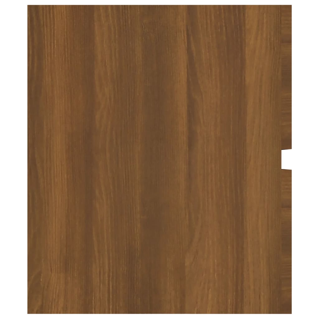 Washbasin cabinet brown oak 100x38.5x45 cm made of wood