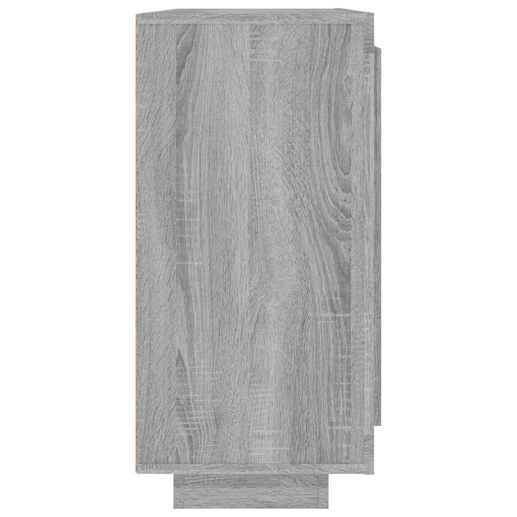 Sideboard Grau Sonoma 92x35x75 cm Holzwerkstoff