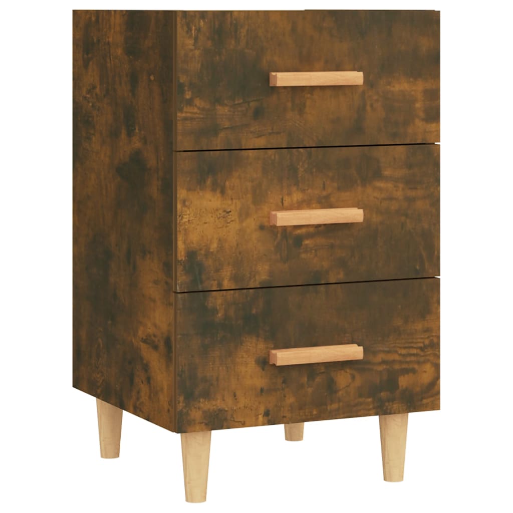 Bedside table smoked oak 40x40x66 cm made of wood
