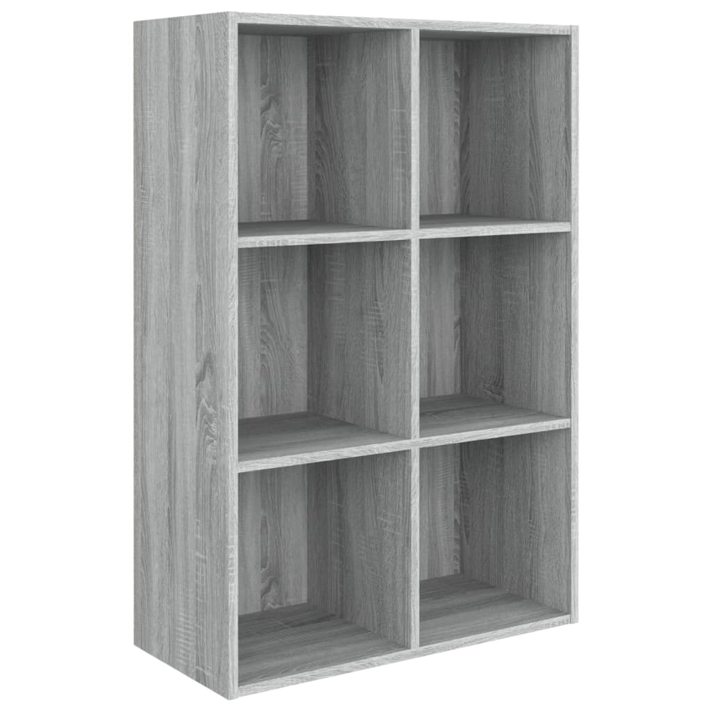 Bookcase/Sideboard Gray Sonoma 66x30x98 cm Wood Material