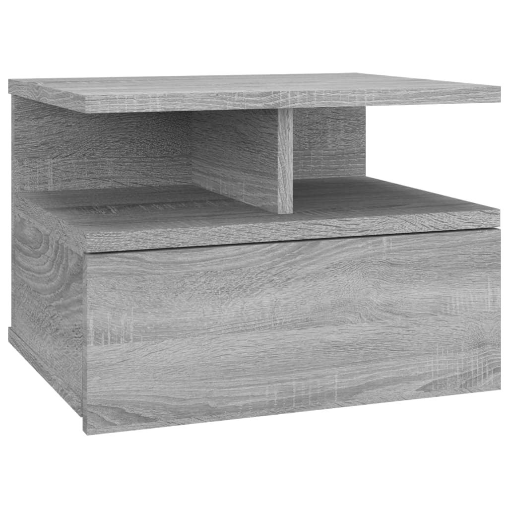Nachttisch Hängend Grau Sonoma 40x31x27 cm Holzwerkstoff