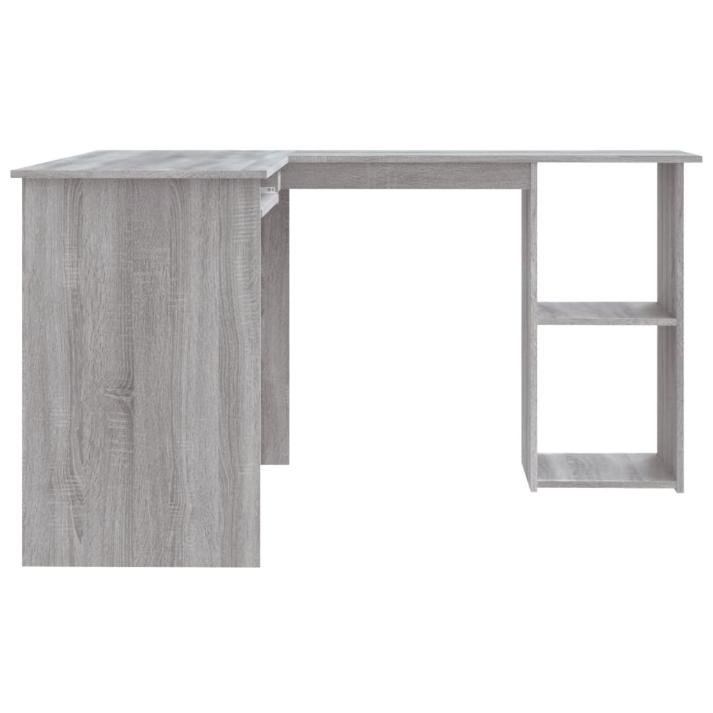 Corner desk gray Sonoma 120x140x75 cm made of wood